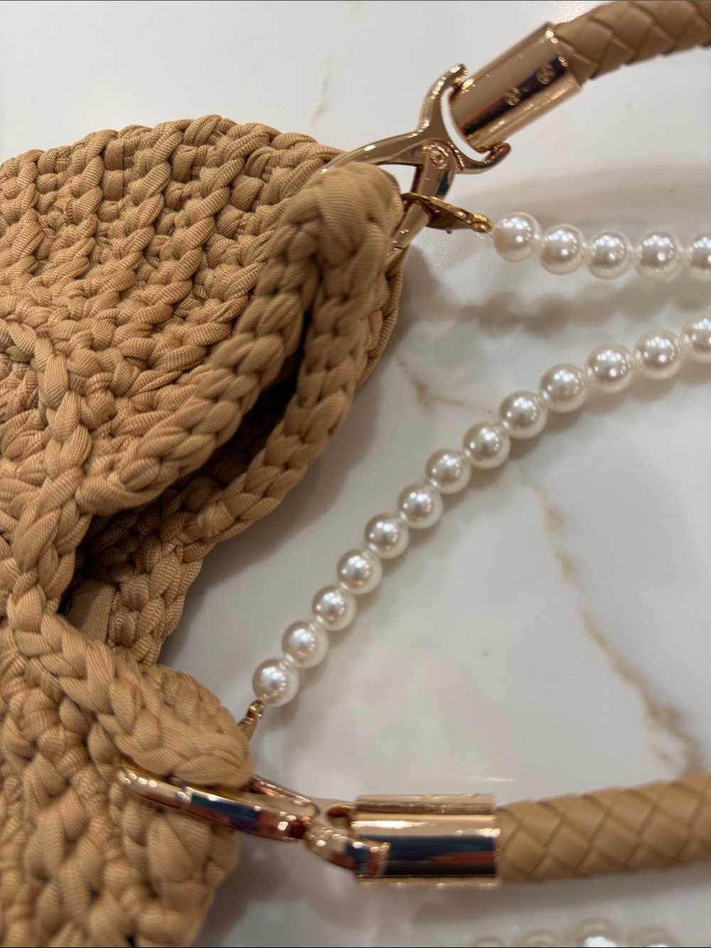 Hand Crocheted Shell Handbag. NEW - Picture 5 of 10